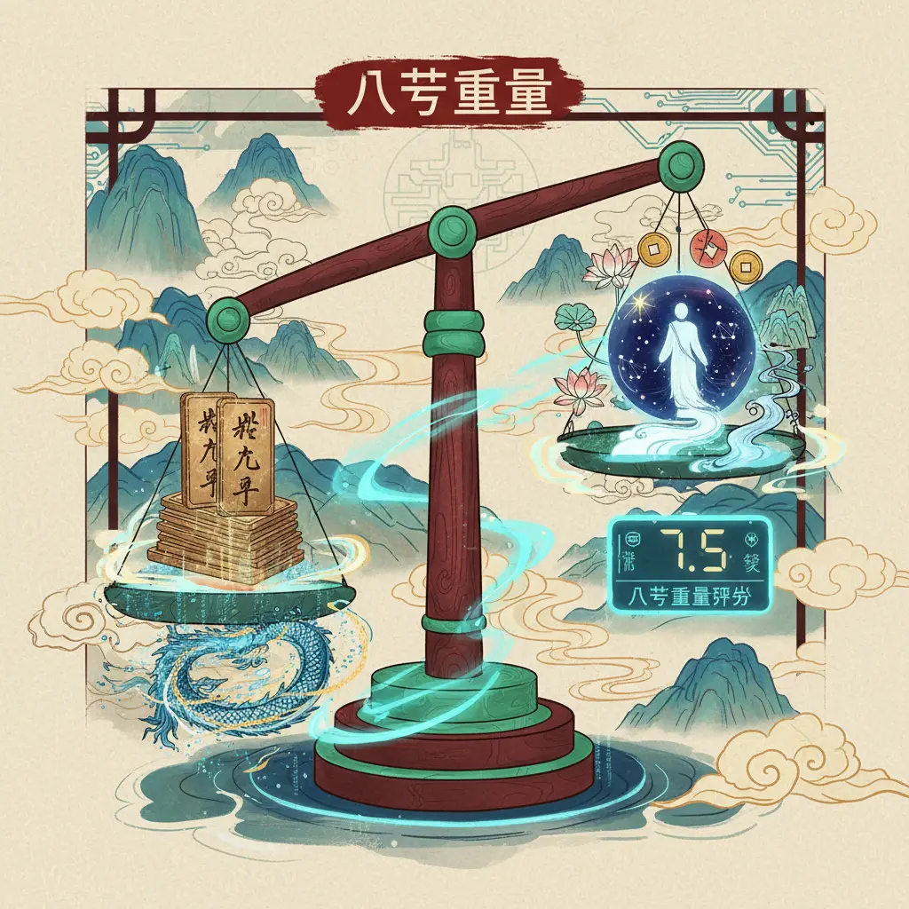 八字命理 - 八字重量